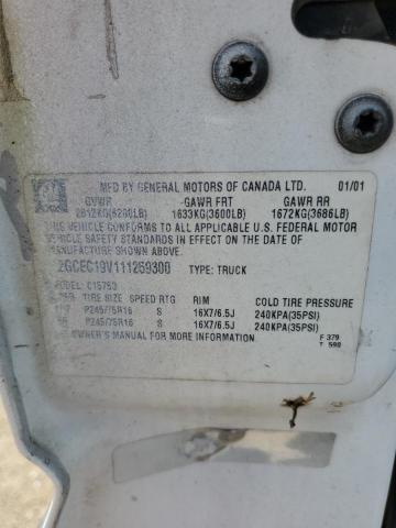 Photo 14 from auction – 2001 CHEVROLET SILVER1500 with VIN 2GCEC19V111259300