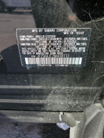 Photo 14 from auction – 2022 SUBARU FORESTER S with VIN JF2SKAJC2NH498133