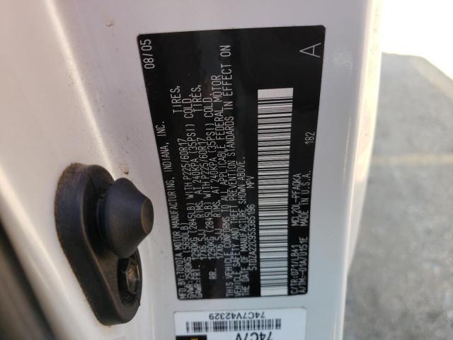 Photo 14 from auction – 2005 TOYOTA SIENNA with VIN 5TDZA22C95S385196