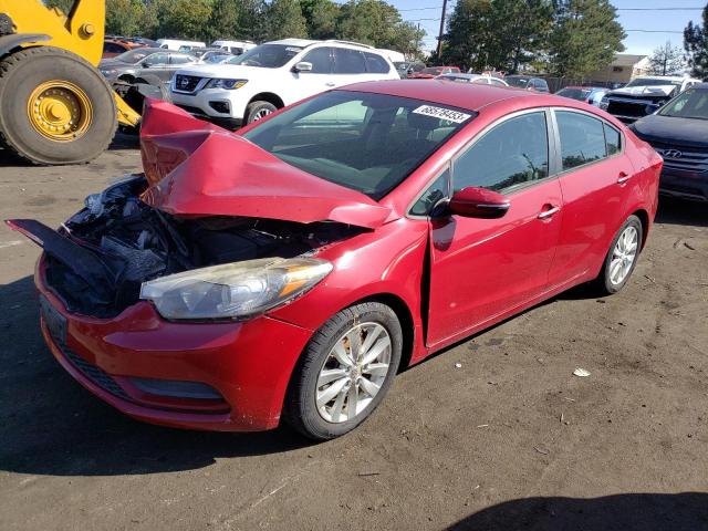KIA FORTE LX 2015 with VIN KNAFX4A6XF5381414 - Photo from auction