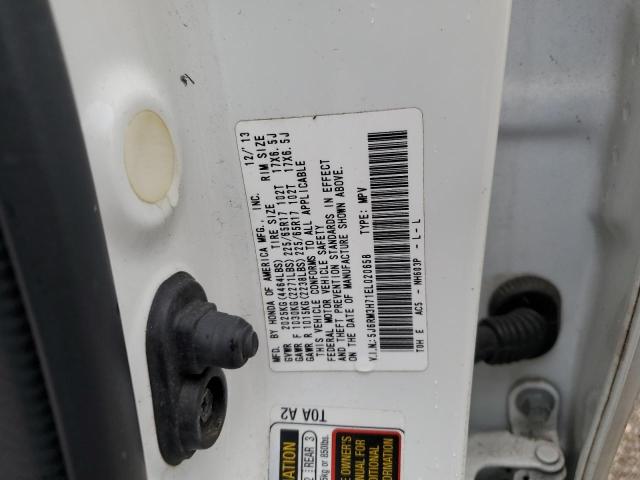 Photo 14 from auction – 2014 HONDA CR-V EXL with VIN 5J6RM3H71EL020658