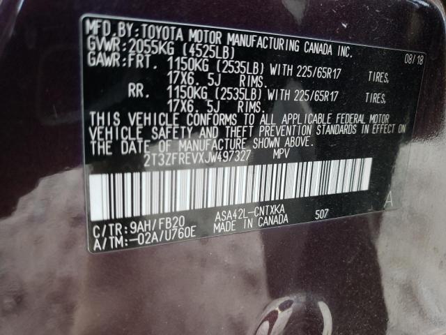 Photo 14 from auction – 2018 TOYOTA RAV4 LE with VIN 2T3ZFREVXJW497327