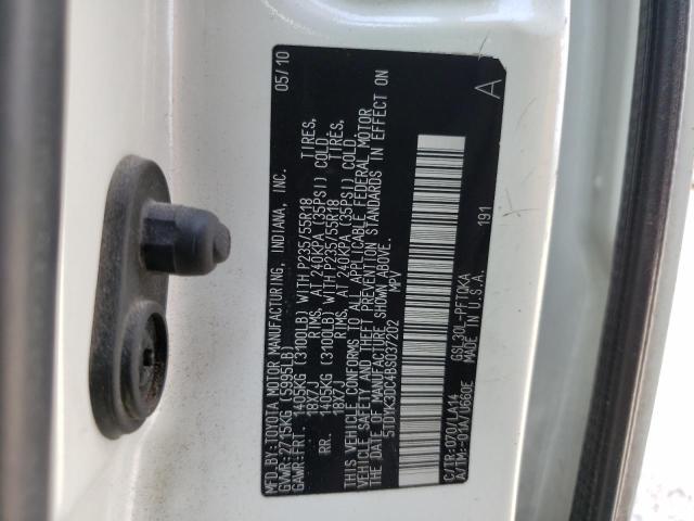 Photo 14 from auction – 2011 TOYOTA SIENNA XLE with VIN 5TDYK3DC4BS037202
