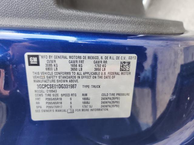 Photo 10 from auction – 2013 CHEVROLET SILVERADO with VIN 3GCPCSE01DG331987