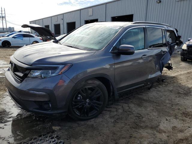 HONDA PILOT SE 2022 with VIN 5FNYF6H29NB099601 - Photo from auction
