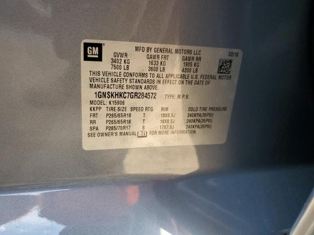 Photo 14 from auction – 2016 CHEVROLET SUBURBAN K with VIN 1GNSKHKC7GR284572