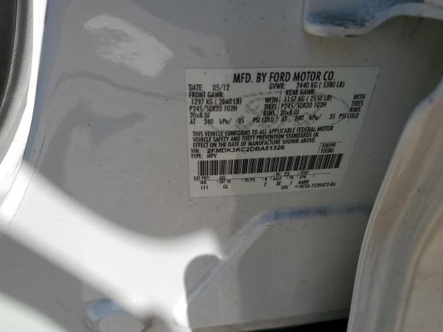 Photo 14 from auction – 2013 FORD EDGE LIMIT with VIN 2FMDK3KC2DBA51326