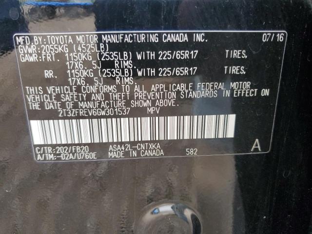 Photo 14 from auction – 2016 TOYOTA RAV4 LE with VIN 2T3ZFREV6GW301537
