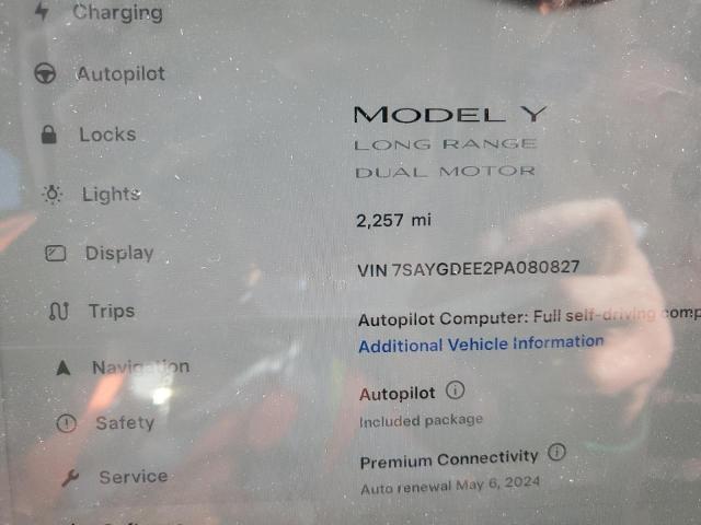 صورة رقم 9 من المزاد - 2023 TESLA MODEL Y مع VIN 7SAYGDEE2PA080827