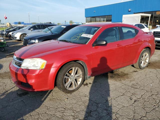 DODGE AVENGER SE 2012 with VIN 1C3CDZAG4CN314103 - Photo from auction