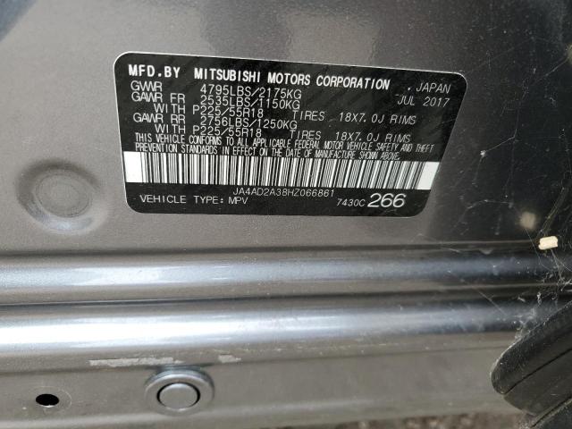 Photo 14 from auction – 2017 MITSUBISHI OUTLANDER with VIN JA4AD2A38HZ066861