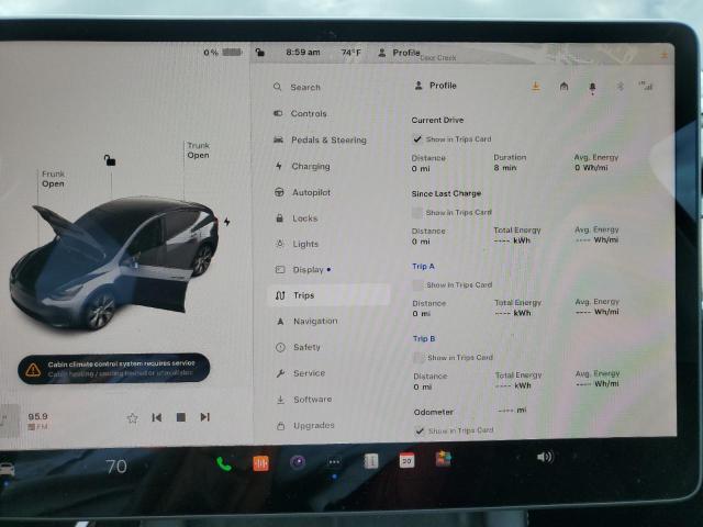 Foto 9 de la subasta – 2022 TESLA MODEL Y con VIN 7SAYGDEE1NF395991