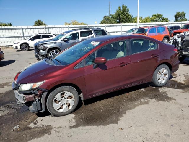 HONDA CIVIC LX 2014 with VIN 19XFB2F57EE068135 - Photo from auction