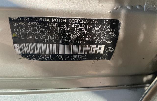 Photo 10 from auction – 2013 LEXUS GS 350 with VIN JTHBE1BL7D5018087