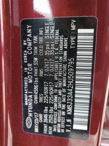 Photo 14 from auction – 2017 HYUNDAI TUCSON LIM with VIN KM8J33A42HU509795