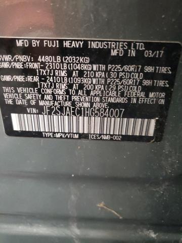 Photo 14 from auction – 2017 SUBARU FORESTER 2 with VIN JF2SJAEC1HG584007