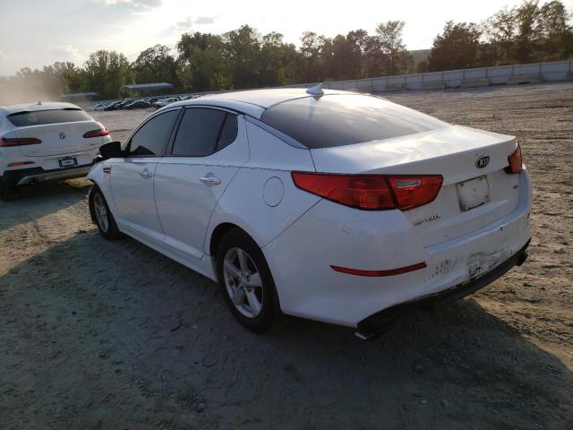 Photo 2 from auction – 2014 KIA OPTIMA LX with VIN 5XXGM4A7XEG324889