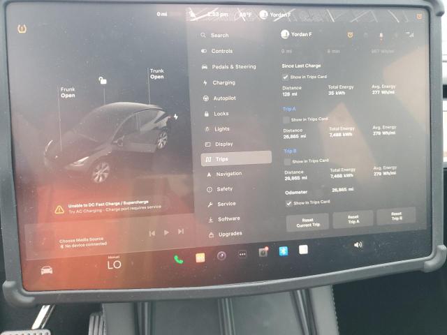 Photo 9 from auction – 2023 TESLA MODEL Y with VIN 7SAYGAEE8PF674579