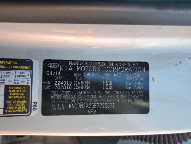 Photo 14 from auction – 2014 KIA SOUL with VIN KNDJN2A25E7735671