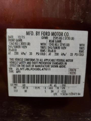 Photo 14 from auction – 2016 LINCOLN MKX RESERV with VIN 2LMTJ8LR3GBL47611