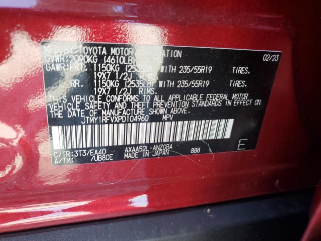 Photo 14 from auction – 2023 TOYOTA RAV4 LIMIT with VIN JTMY1RFVXPD104960