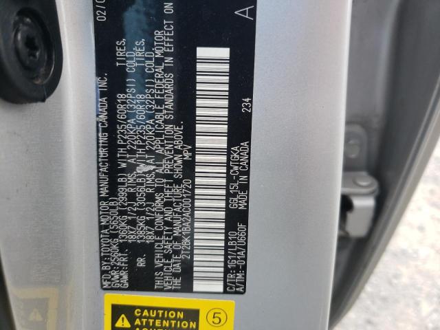 Снимка 14 от търг – 2010 LEXUS RX 350 с VIN 2T2BK1BA2AC001720