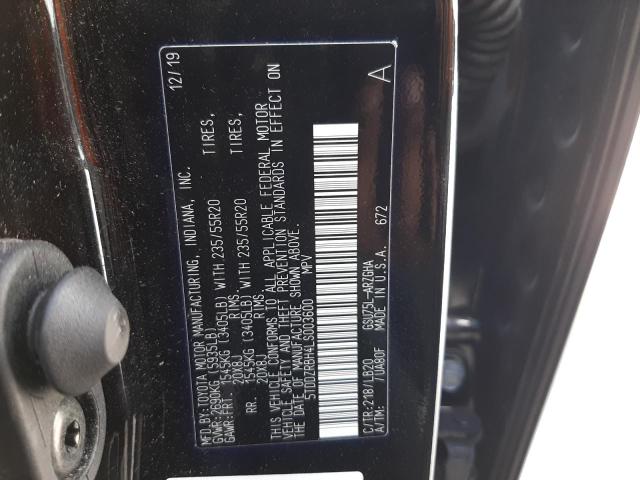 Photo 14 from auction – 2020 TOYOTA HIGHLANDER with VIN 5TDDZRBH4LS003600