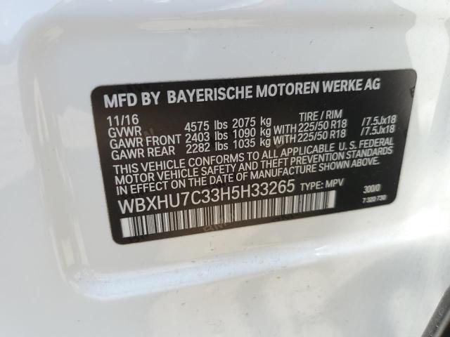Photo 14 from auction – 2017 BMW X1 SDRIVE2 with VIN WBXHU7C33H5H33265