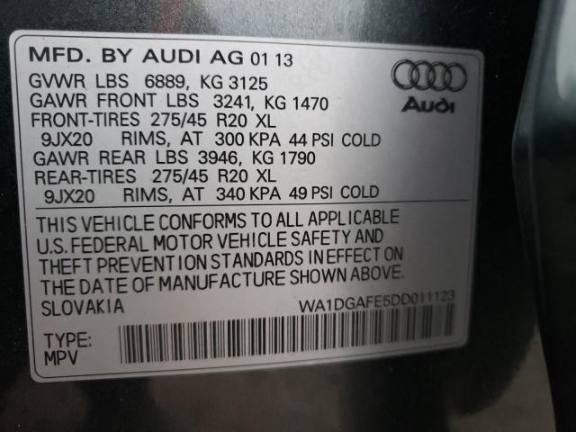 Photo 14 from auction – 2013 AUDI Q7 PRESTIG with VIN WA1DGAFE5DD011123