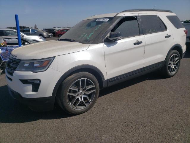 FORD EXPLORER S 2018 with VIN 1FM5K8GTXJGB74967 - Photo from auction