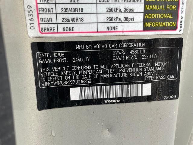 Photo 10 from auction – 2007 VOLVO C70 T5 with VIN YV1MC68227J016359