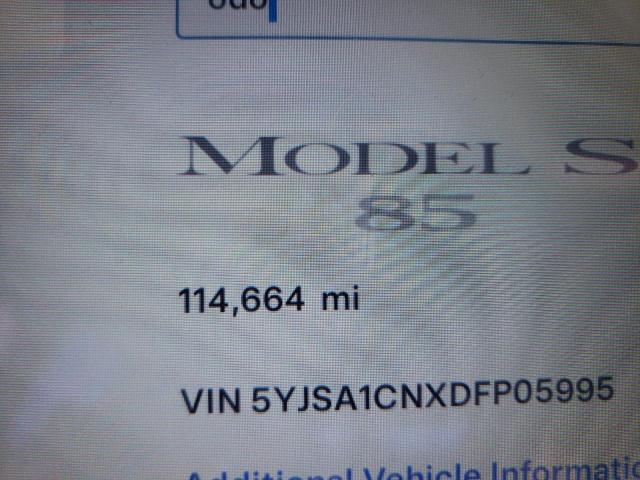 Photo 9 from auction – 2013 TESLA MODEL S with VIN 5YJSA1CNXDFP05995