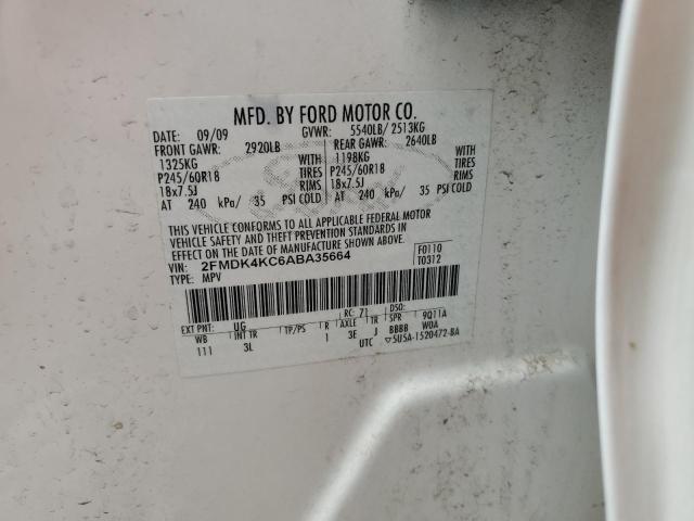 Photo 14 from auction – 2010 FORD EDGE LIMIT with VIN 2FMDK4KC6ABA35664