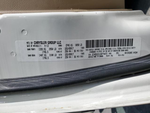 Снимка 14 от търг – 2013 DODGE GRAND CARA с VIN 2C4RDGCG1DR774072