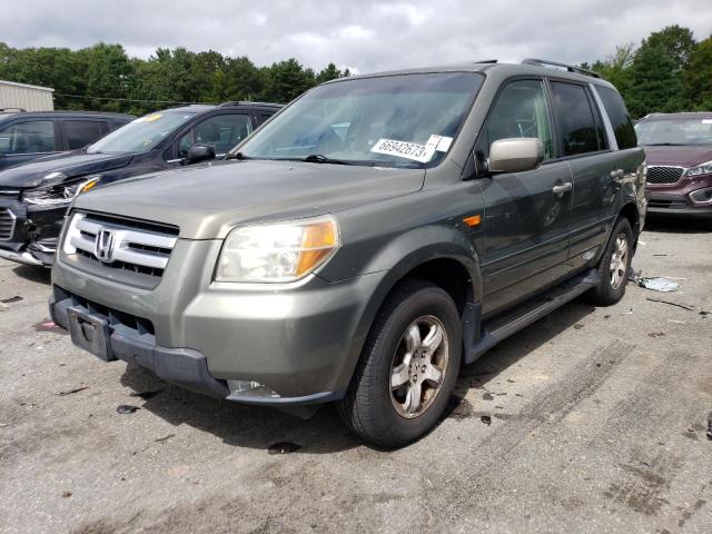 HONDA PILOT EXL 2007 with VIN 2HKYF18617H510905 - Photo from auction