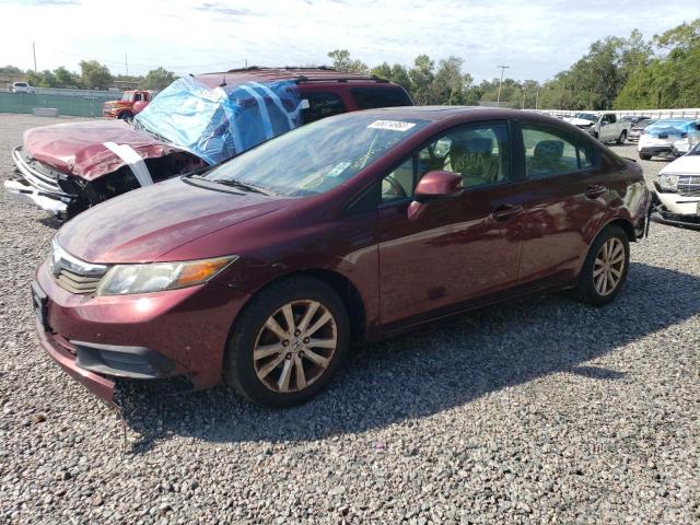 HONDA CIVIC EX 2012 with VIN 2HGFB2F86CH502204 - Photo from auction