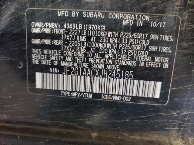 Photo 14 from auction – 2018 SUBARU CROSSTREK with VIN JF2GTAACXJH245185