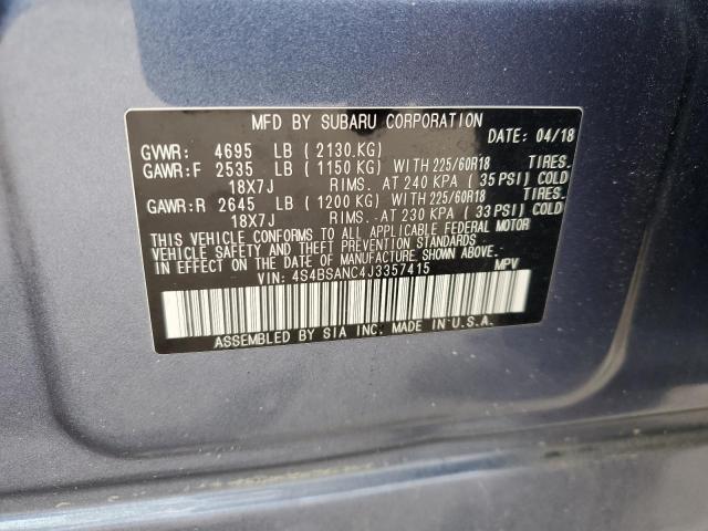 Photo 14 from auction – 2018 SUBARU OUTBACK 2. with VIN 4S4BSANC4J3357415