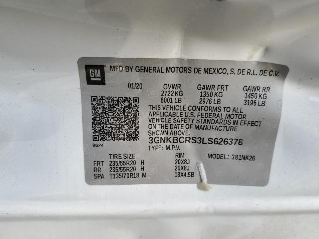 Photo 14 from auction – 2020 CHEVROLET BLAZER 2LT with VIN 3GNKBCRS3LS626378