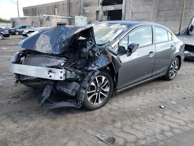 HONDA CIVIC EX 2013 with VIN 19XFB2F86DE057796 - Photo from auction