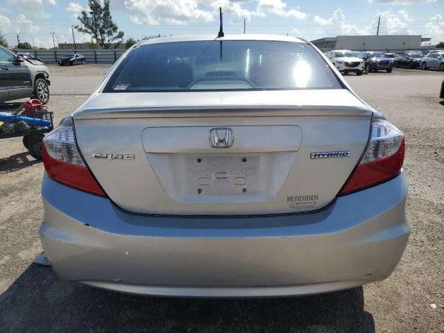 Photo 6 from auction – 2012 HONDA CIVIC HYBR with VIN JHMFB4F39CS008862