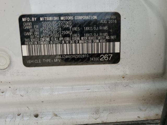 Photo 14 from auction – 2017 MITSUBISHI OUTLANDER with VIN JA4JZ4AX1HZ002810