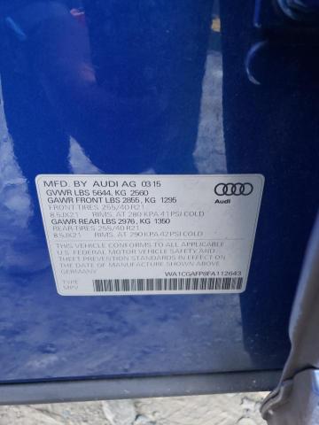 Photo 14 from auction – 2015 AUDI SQ5 PREMIU with VIN WA1CGAFP8FA112643