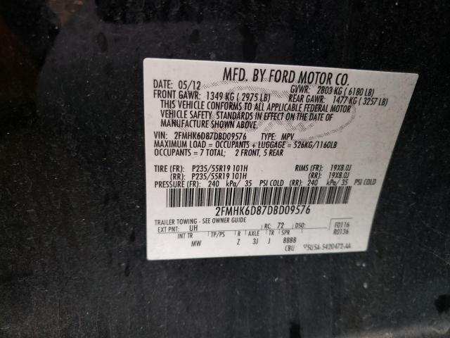 Photo 14 from auction – 2013 FORD FLEX LIMIT with VIN 2FMHK6D87DBD09576