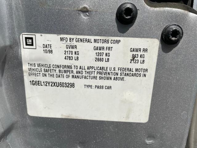 Photo 10 from auction – 1999 CADILLAC ELDORADO with VIN 1G6EL12Y2XU603298