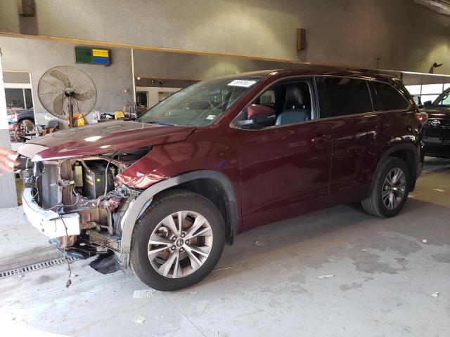 TOYOTA HIGHLANDER 2016 with VIN 5TDBKRFH7GS321609 - Photo from auction
