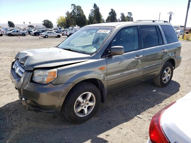 HONDA PILOT EXL 2007 with VIN 5FNYF18517B016565 - Photo from auction