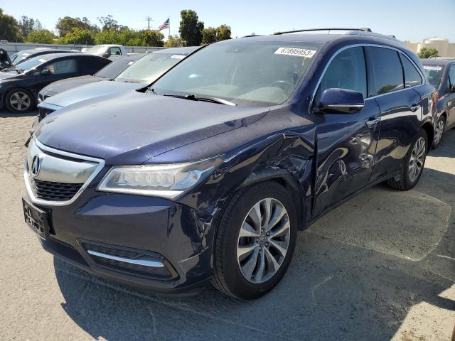 ACURA MDX TECHNO 2016 with VIN 5FRYD4H49GB042828 - Photo from auction