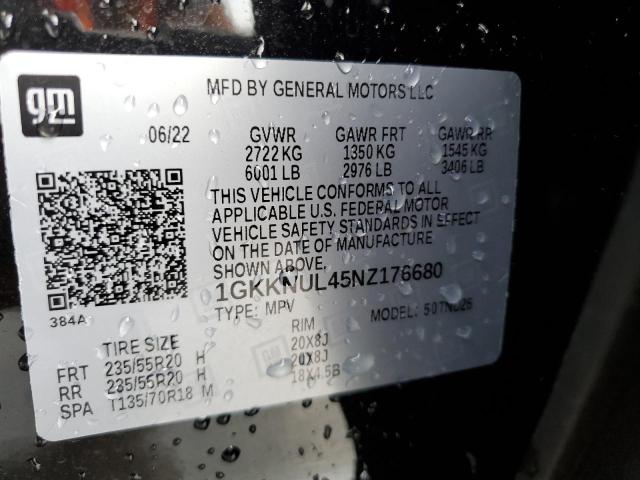 Photo 14 from auction – 2022 GMC ACADIA SLT with VIN 1GKKNUL45NZ176680