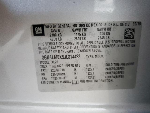 Photo 14 from auction – 2018 GMC TERRAIN SL with VIN 3GKALMEX5JL314423